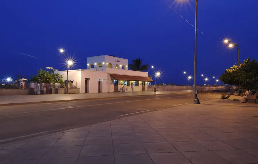 Beach promenade at Pondicherry